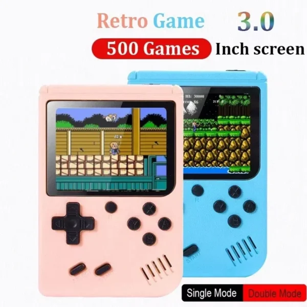 Retro Portable Mini Handheld Video Game Konsole 8 Bit 3.0 Inch Color LCD Built in 500 Games