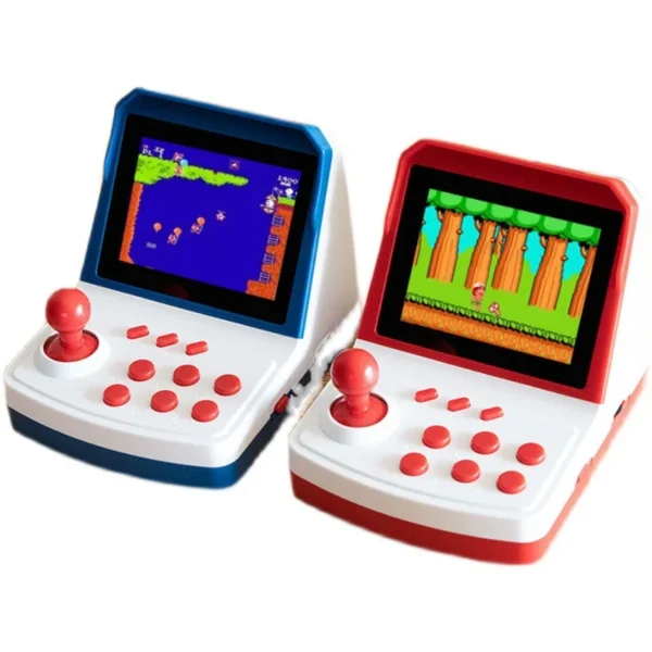 New Powkiddy A6plus 3.5-Inch Tft Screen Mini Rocker Arcade Home Nostalgic Fc Red And White Support Two People Game Machine Gift