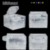 Bitfunx Gamecube Gehäuse NGC Ersatzschale Transparente Hülle für Gamecube NGC GC Spielekonsole