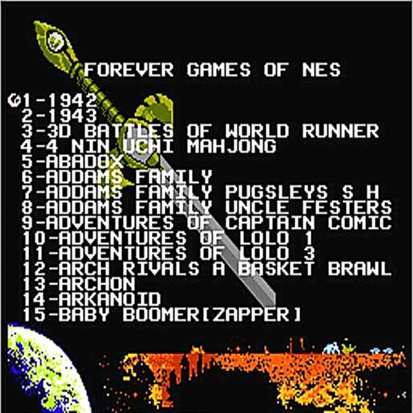 852 in 1 Spielkassette - 1024 MBit Flash, 852 Klassiker für NES Konsole
