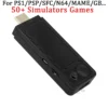 X9 PRO Retro Game Stick Video Game Console 4K TV HD 50000 Games 50+ Emulators For PS1/PSP/SFC/N64 Dual 2.4G Wireless Controller