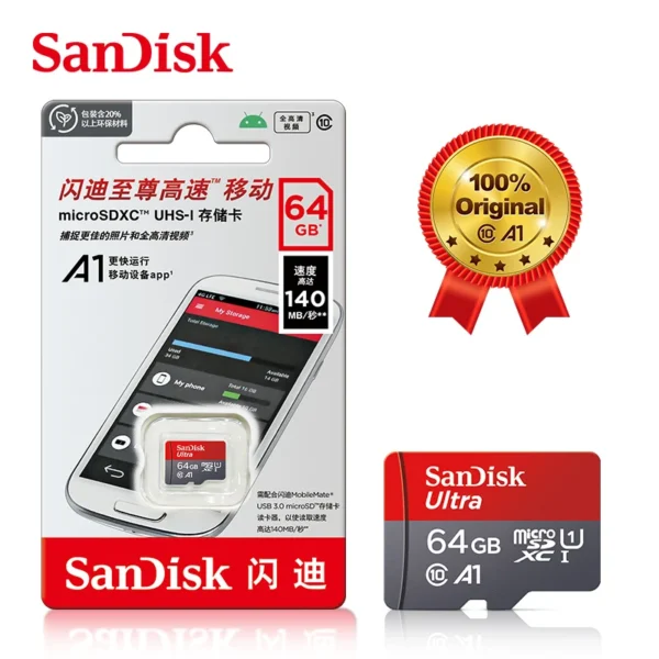 Sandisk SD-Karte – Hochleistungs Sandisk Ultra Micro TF SD-Karte bei MyGamebox