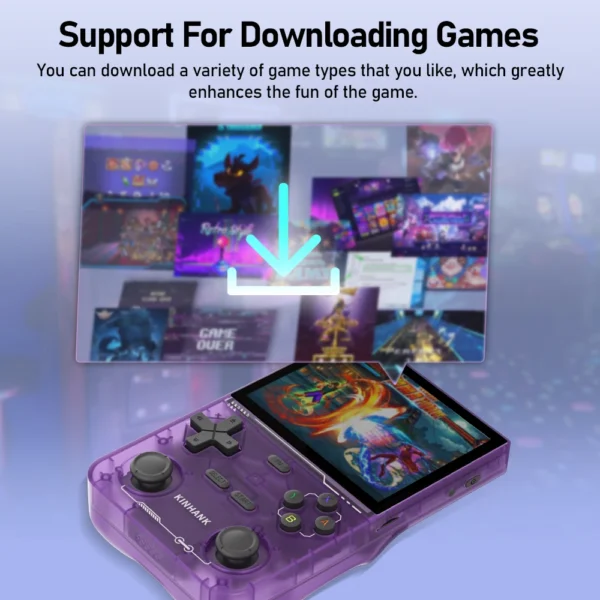 KINHANK Open Source K36 Retro Handheld-Videospielkonsole 16000 Spiele Emulator für PS1/PSP/DC/N64/SS