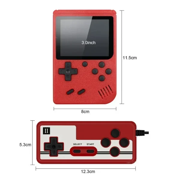 Mini Retro Handheld Spielkonsole mit 400 FC Spielen