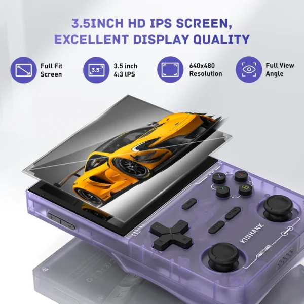 KINHANK Open Source K36 Retro Handheld-Videospielkonsole 16000 Spiele Emulator für PS1/PSP/DC/N64/SS