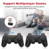 X2 Plus 4K Retro Spielkonsole 128GB - 40.000+ Spiele, 50 Emulatoren, Wireless Controller für PS1/N64/DC, HD TV Stick