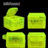 Bitfunx Gamecube Gehäuse NGC Ersatzschale Transparente Hülle für Gamecube NGC GC Spielekonsole