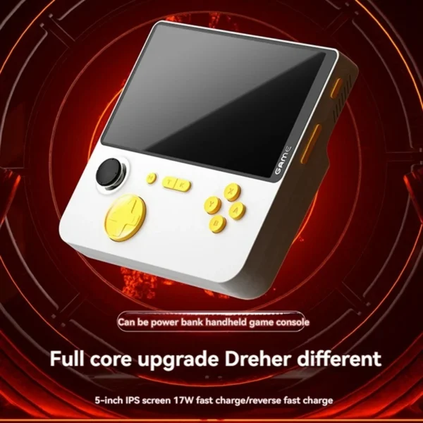 Best-E5 Handheld Retro Spielekonsole 5" HD 64GB, 15000 Games, 13 Emulatoren, 6000mAh Akku