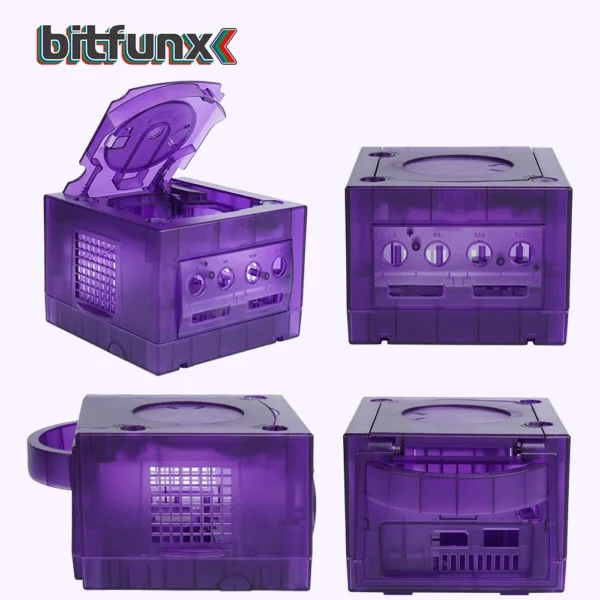 Bitfunx Gamecube Gehäuse NGC Ersatzschale Transparente Hülle für Gamecube NGC GC Spielekonsole