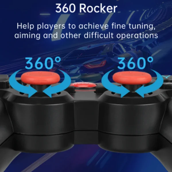MG09/X3 Mobile Game Controller for Android, Wireless Key Mapping Joystick Gamepad for Call of Duty & PUBG Mobile & More