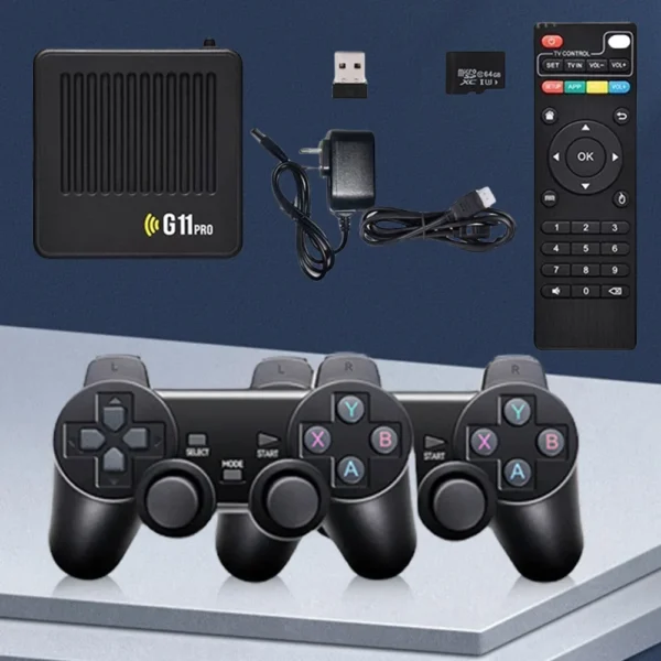 G11 Pro 4K HD Game Box - 128GB Retro Spiele Stick mit 40.000 Games & Wireless Controller