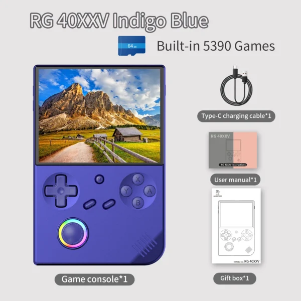 Kf-Se8654F8616B5468491695Fe28D1Cd406W anbernic rg40xxv retro handheld spielekonsole 4" ips rgb-joystick wifi hdmi e-book player