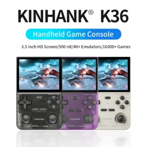 KINHANK Open Source K36 Retro Handheld-Videospielkonsole 16000 Spiele Emulator für PS1/PSP/DC/N64/SS