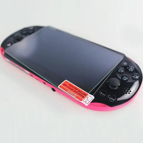 Klare Displayschutzfolie aus gehärtetem Glas vorne + hinten, Schutzfolie für Sony PlayStation Psvita PS Vita PSV 2000 Slim