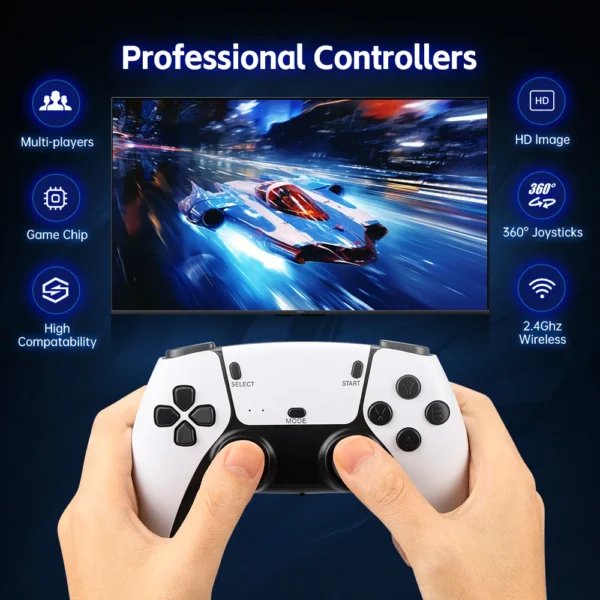 M15 4K Game Stick Mini-Videospielkonsolen Retro Station mit 20000 Spielen HD Stick mit 2,4 G Doppelte drahtlose Steuerung