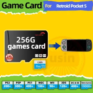 Retroid Pocket 5 Pro Plus Retro Handheld Spiel SD Karte 256G High Speed Stabile Spiele Speicher Karte Vorinstalliert