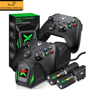 Ladestation für Xbox One / Xbox One X / Xbox One S Controller Ladegerät für Xbox Series X