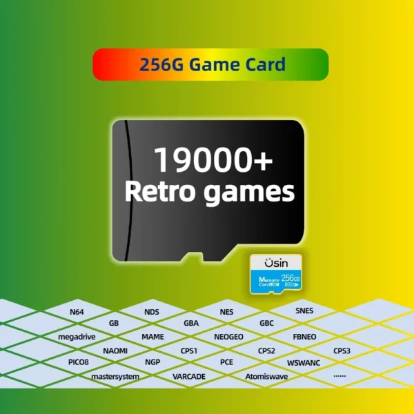 Retroid Pocket 5 Pro Plus Retro Handheld Spiel SD Karte 256G High Speed Stabile Spiele Speicher Karte Vorinstalliert