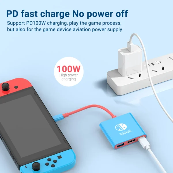 Tragbare nintendo tch docking station TYPE-C hub mit hdmi und usb 3,0 perfekt für reisen und gaming