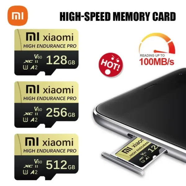 Xiaomi Micro TF SD Karte 512GB, 256GB 128GB Speicher Karte High Speed für Sony Lenovo oder Nintendo Switch