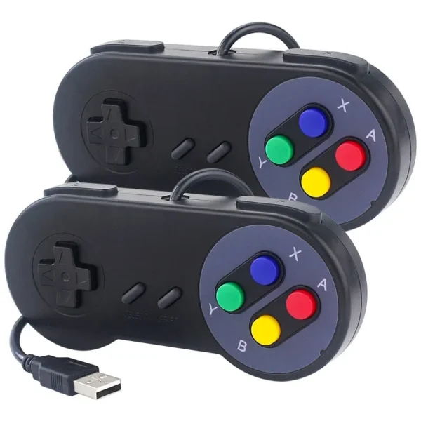2pcs usb gamepad retro gaming joystick wired controller for pc nespi retropie game control for raspberry pi 4 b