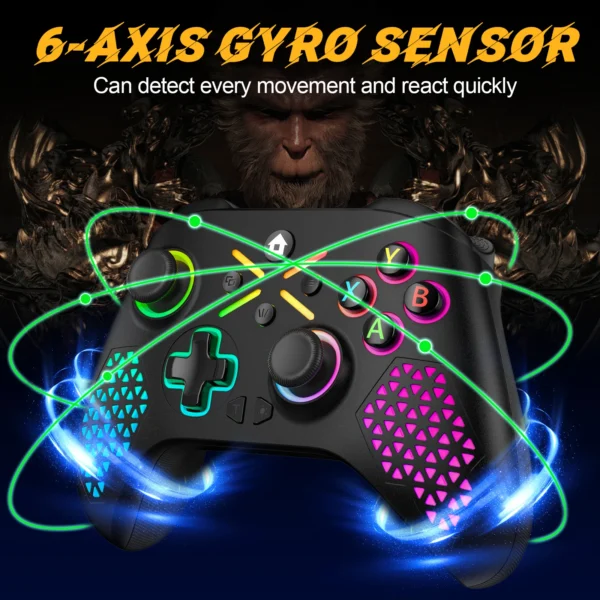 Drahtloses Gamepad für Xbox One, Xbox Series S, Xbox Series X-Konsole Win 7 8 10 Dual-Vibra mit sechs Achsen-Gyroskop-Game-Controller