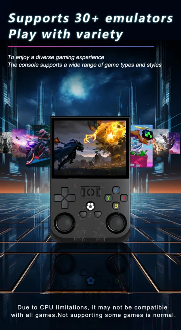 Retro Open Source R36 PRO Handheld-Videospielkonsole Linux-System 3,5-Zoll-IPS-Bildschirm Tragbarer Taschenvideoplayer 128 GB Spiele