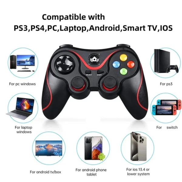2,4g Wireless Controller für ps3 und ps4 Gamepad mit 4,0 BT-Funktion für Switch-PC-iOS