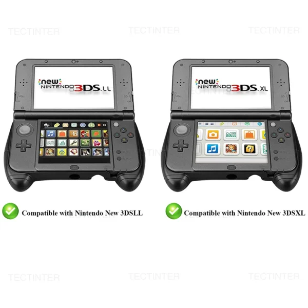 Schutzhülle Halterung und Game Controller / Kunststoff Handgriff Kompatibel mit Nintendo 3DS XL LL