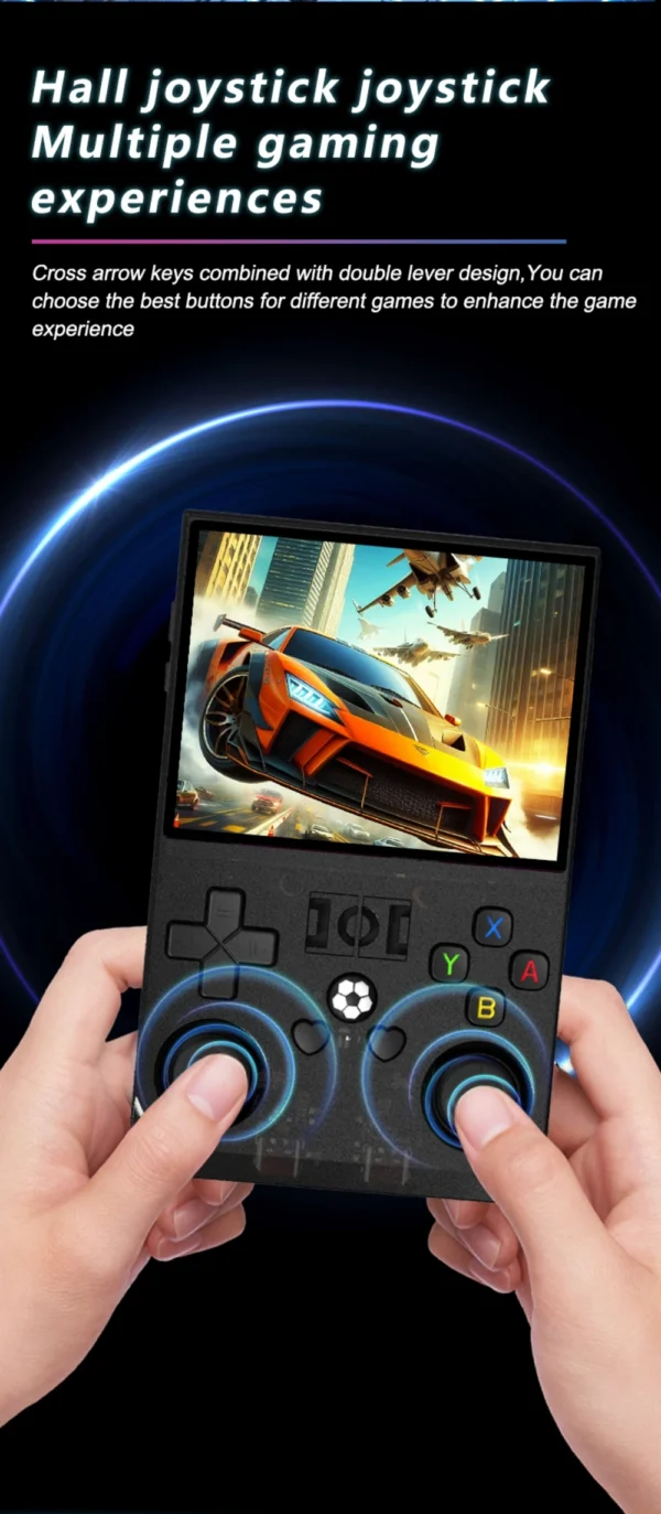 Retro Open Source R36 PRO Handheld-Videospielkonsole Linux-System 3,5-Zoll-IPS-Bildschirm Tragbarer Taschenvideoplayer 128 GB Spiele