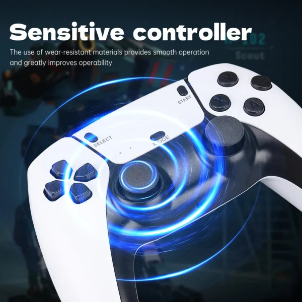 M15 4K Game Stick Mini-Videospielkonsolen Retro Station mit 20000 Spielen HD Stick mit 2,4 G Doppelte drahtlose Steuerung