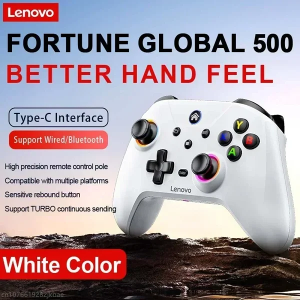 lenovo s02 drahtloser gamepad kontroller für nintendo switch, pc, android tv, ios  inkl. sechs achsen joysticks und dual vibration