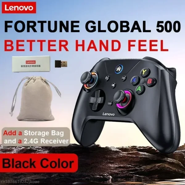 lenovo s02 drahtloser gamepad kontroller für nintendo switch, pc, android tv, ios  inkl. sechs achsen joysticks und dual vibration