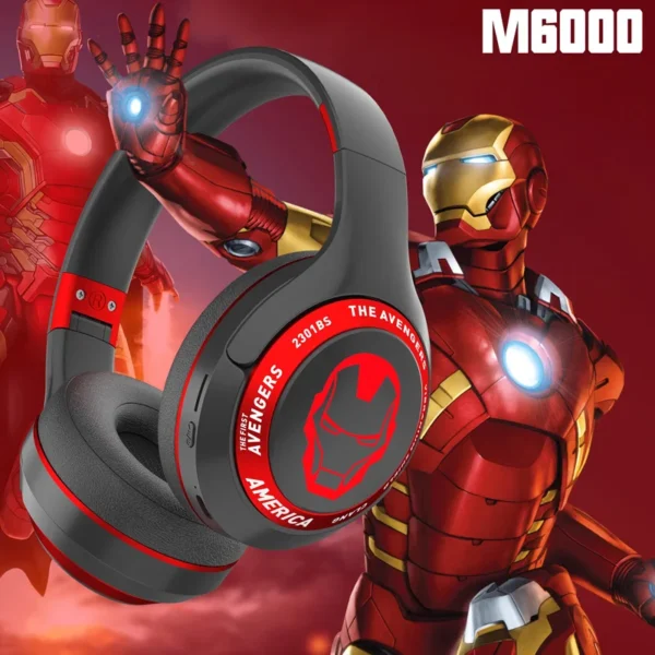 Marvel Spider Man Bluetooth Eagles Over Ear Gaming Headset - Faltbare Drahtlose Kopfhörer mit excellenter Geräuschunterdrückung