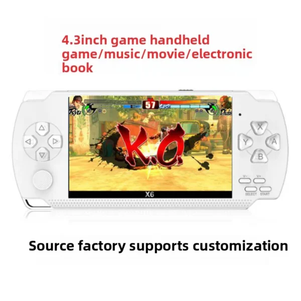 PSP 3000 X6 Gaming Konsole inkl. 12 Emulatoren und mit 10000 Retro Arcade-Spielen