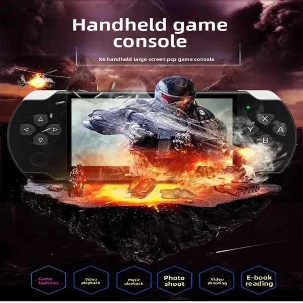 PSP 3000 X6 Gaming Konsole inkl. 12 Emulatoren und mit 10000 Retro Arcade-Spielen