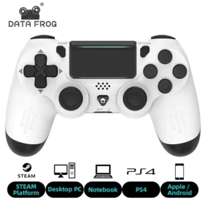 DATA FROG Bluetooth Spiel Controller für PS4/Slim/Pro, PC, IOS/Android
