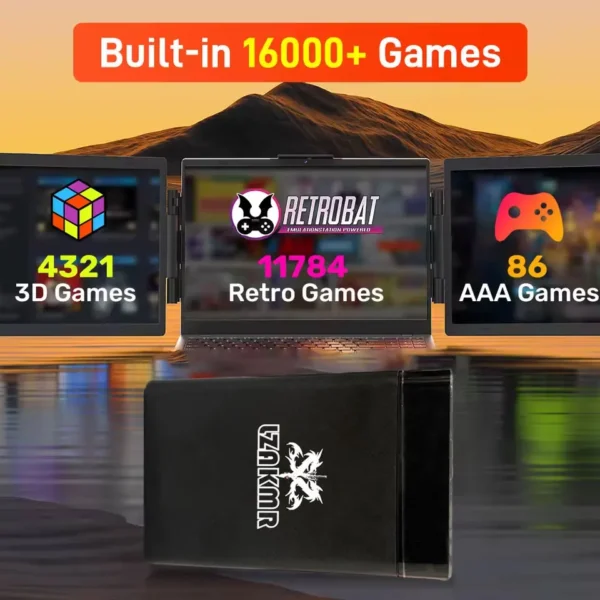 Launchbox & RetroBat & Playnite System 3 in 1 Spiel HDD mit AAA & 3D Retrospielen