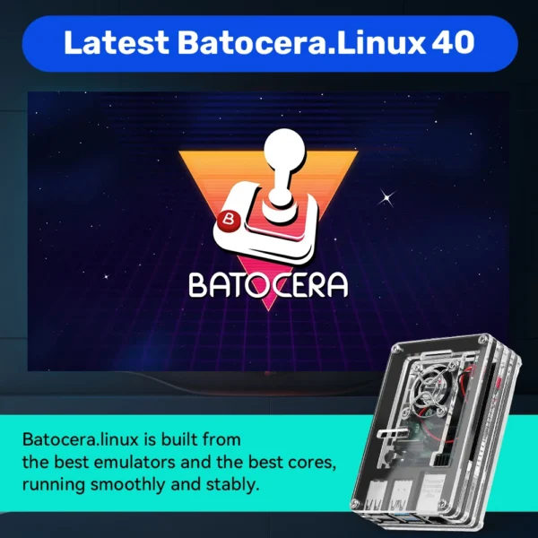 Speicherkarte für Raspberry Pi4 Model B mit über 90000+ Retrospielen und Batocera OS