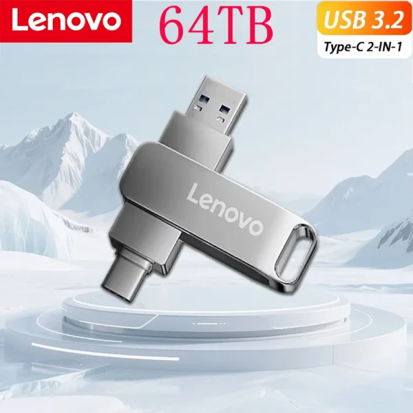 Lenovo 64 TB - 2 TB Metall-USB-Stick Secure Speed USB 3.0-Flash-Laufwerk