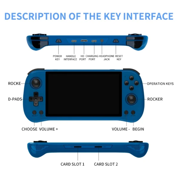 POWKIDDY X55 Handheld Spielekonsole Open Source Retro Konsole