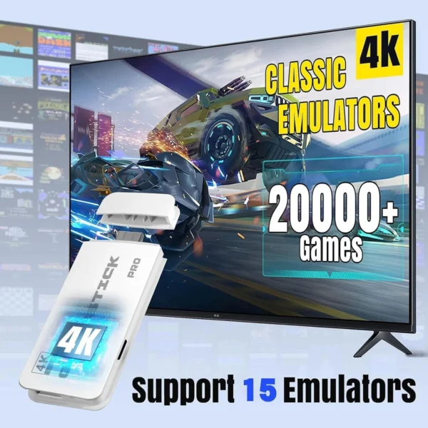 2026 retro konsole mit über 20.000 spielen, 23 emulatoren, 4k hdmi