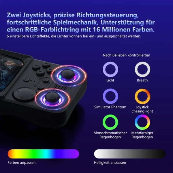 r36tmax retro handheld spielkonsole, retrospielkonsole mit 4,0″ ips-bildschirm und über 18.000 klassischen spielen