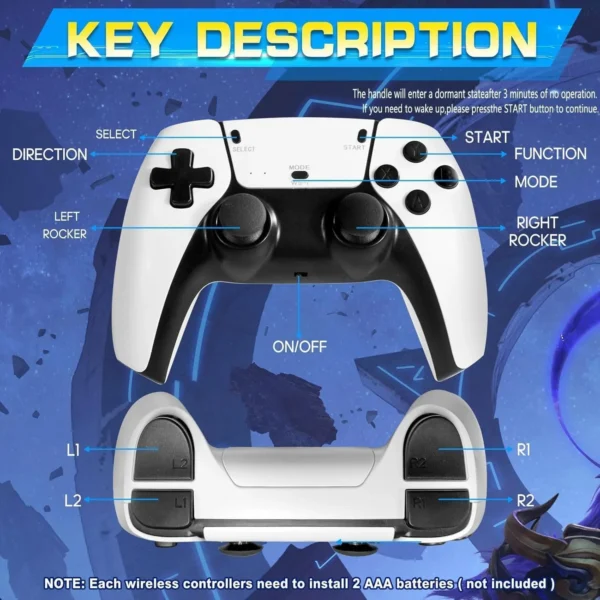 2026 retro konsole mit über 20.000 spielen, 23 emulatoren, 4k hdmi