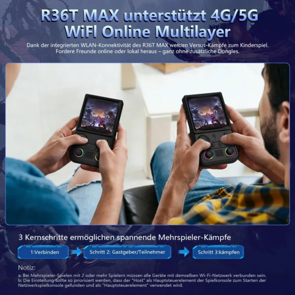 r36tmax retro handheld spielkonsole, retrospielkonsole mit 4,0″ ips-bildschirm und über 18.000 klassischen spielen