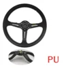 universelles 14 zoll nd pu auto rennlenkrad / sportlenkrad für drifting mit nd-logo