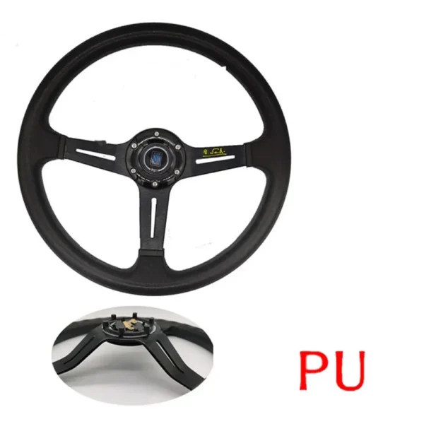 universelles 14 zoll nd pu auto rennlenkrad / sportlenkrad für drifting mit nd-logo