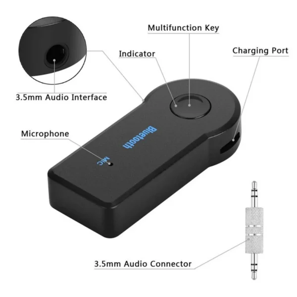 Kf-S27766Ce9D5E54636Ae7E0Bd1Cb1E750Fh 2-in-1 kabelloser bluetooth 5.0 empfänger-adapter, 3,5-mm-buchse