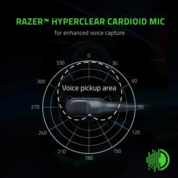 razer blackshark v2 x wired esports headset fortschrittliche passive geräuschunterdrückung, 7.1 surround sound, hyperklares nierenmikrofon
