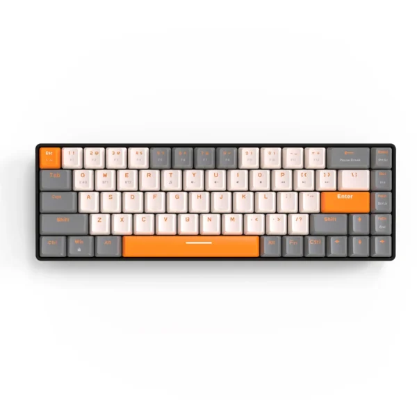 kabellose mechanische tastatur / bluetooth mini-tastatur mit 68-tasten